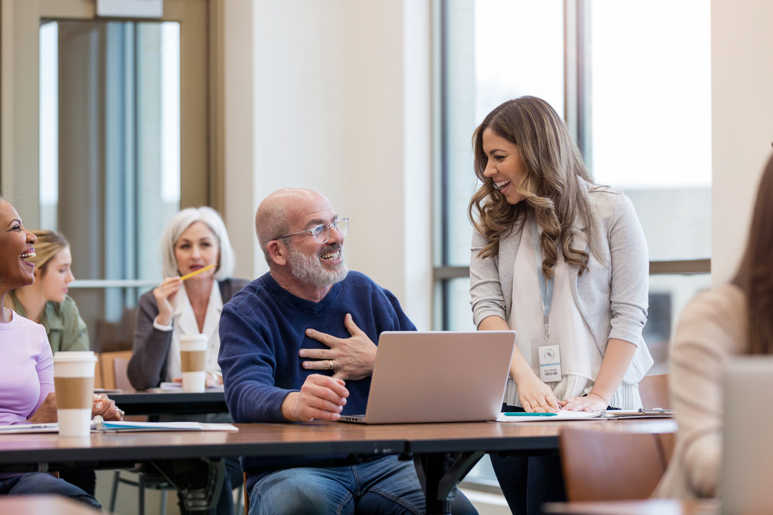 Laughter during the continuing education class